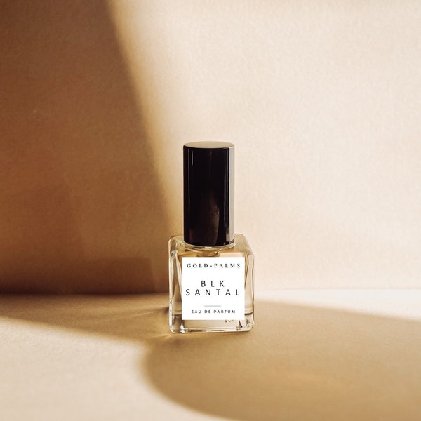 SANTAL and CARDAMOM Perfume Gender Neutral Fragrance Sandalwood Amber “Blk Santal”