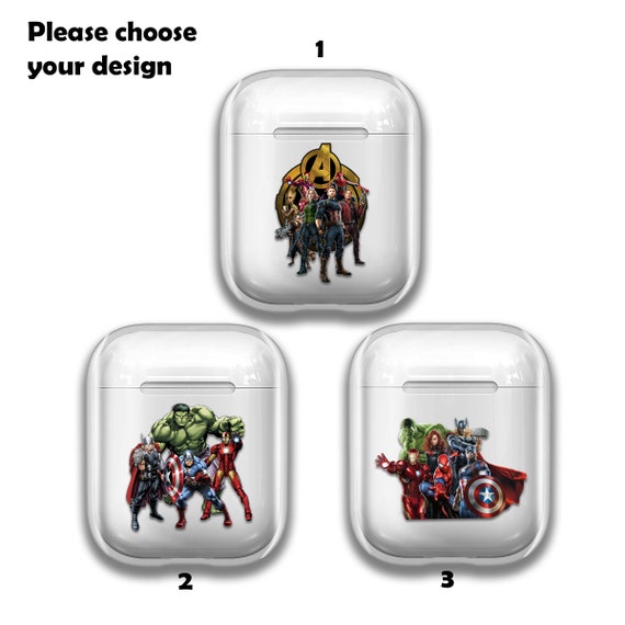 Marvel Clear Air Pods Holder Headphones Cover Avengers Airpods | Etsy New  Zealand