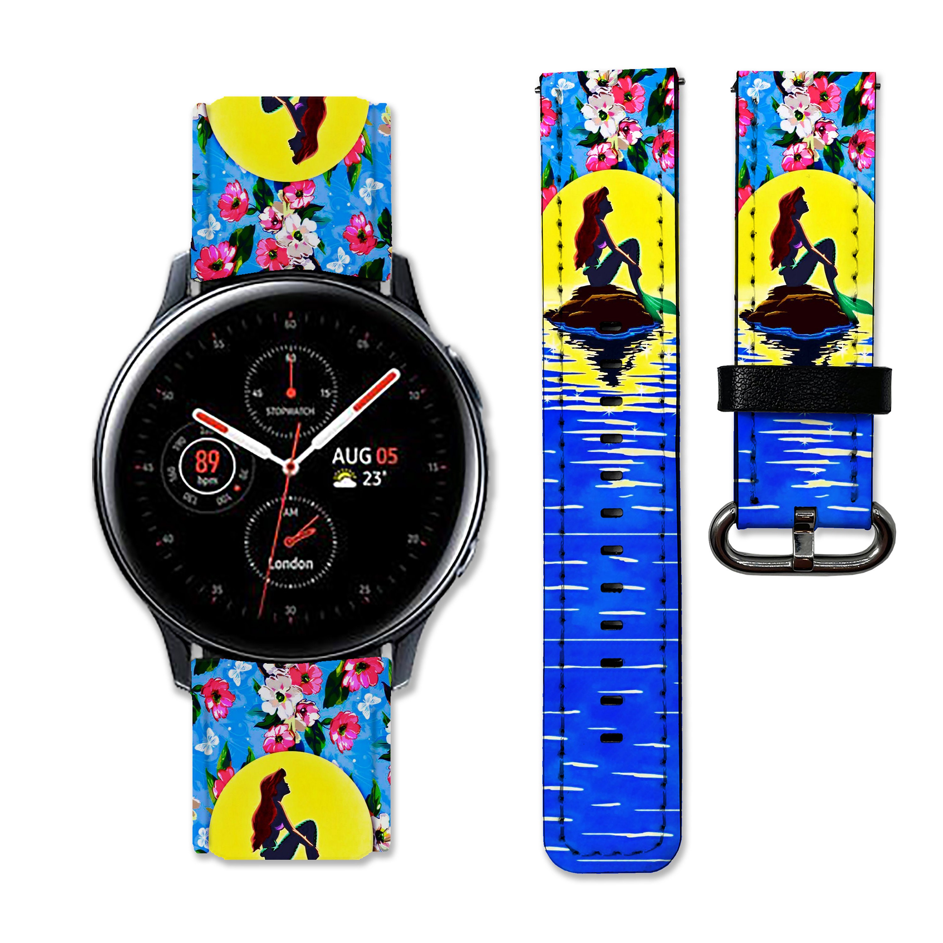 Little Mermaid Galaxy Watch 3 4 5 Pro Band Disney Active 2 40 Etsy Little Mermaid Galaxy Watch 3 4 5 Pro Band Disney Active 2 40 Etsy