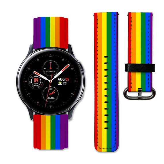 Rainbow Galaxy Watch 3 4 5 Pro Band Active 2 40mm 42mm 44mm Etsy