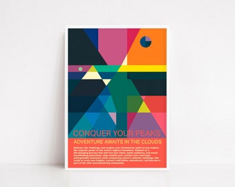 Mountain poster / Mountain wall art / Mountain print / Nature poster / National park poster