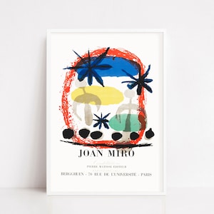 Joan miro print | miro poster | exhibition print | art poster
