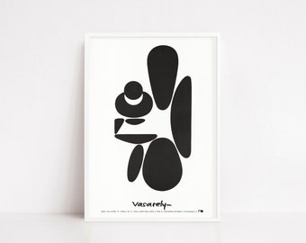 Victor Vasarely print | vintage exhibition poster | art poster