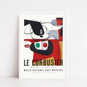 Le Corbusier vintage print | exhibition poster | exhibition print | art poster