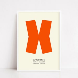 Ellsworth Kelly poster | exhibition poster | vintage print | Los Angeles
