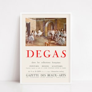 Edgar Degas poster | Degas print | Degas painting | Degas art