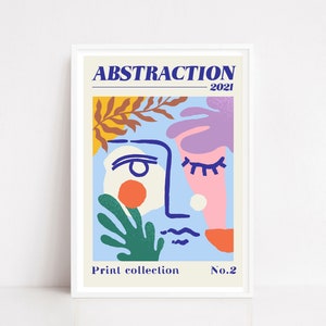 Papier découpés poster | Henri Matisse inspired poster | Matisse wall art