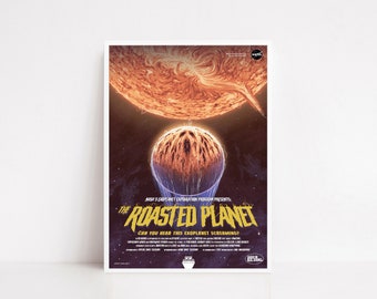 Nasa the roasted planet / Nasa poster / Nasa print / Nasa print / Space poster