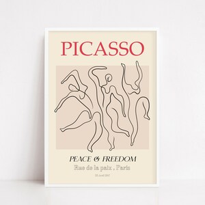 Picasso peace dancers exhibition poster | Picasso poster | Picasso print