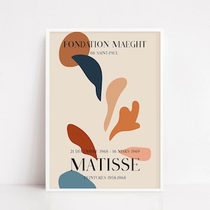 Henri Matisse poster | Henri Matisse print | Matisse exhibition poster | Matisse cut outs | Matisse papier decoupes