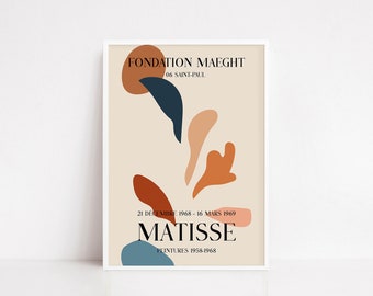 Henri Matisse poster | Henri Matisse print | Matisse exhibition poster | Matisse cut outs | Matisse papier decoupes