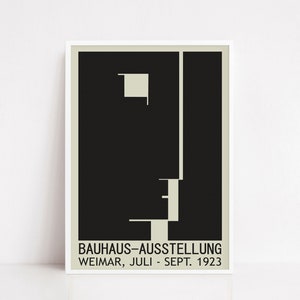 Bauhaus exhibition poster / bauhaus art / bauhaus design / bauhaus wall art
