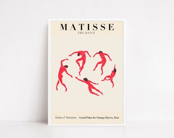 Matisse the dance poster print | Matisse exhibition poster | wall decor