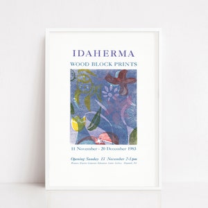 Vintage Ausstellungsplakat | Vintage Druck | Kunst Poster | Retro Druck