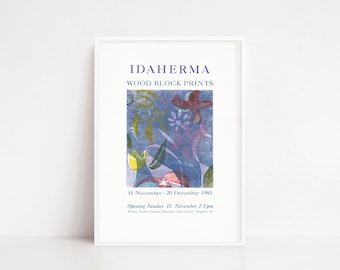 Vintage exhibition poster | vintage print | art poster | retro print