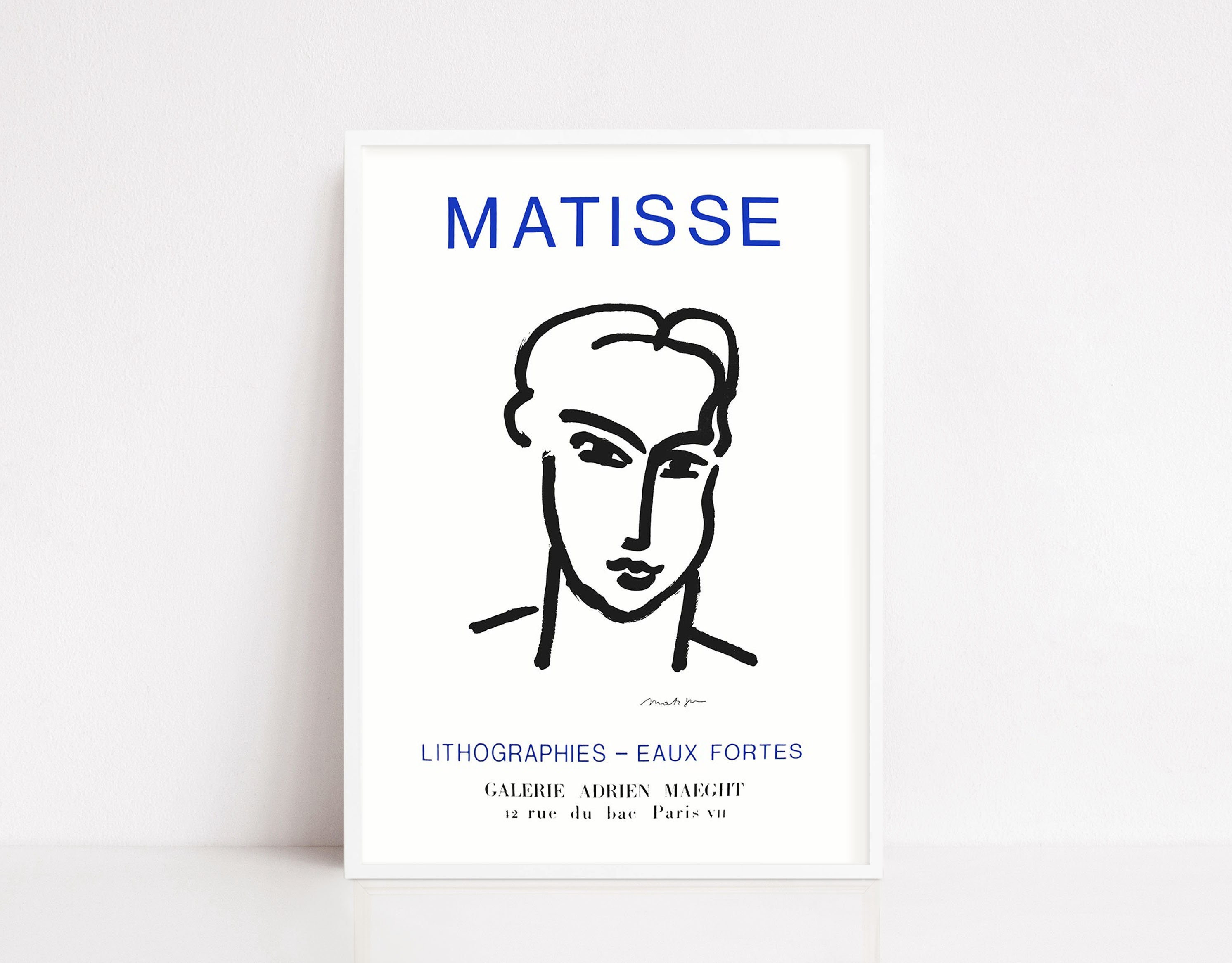 Henri Matisse Poster | Matisse Print | vintage Exhibition Poster