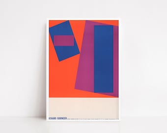 Baringer vintage exhibition poster | art poster | vintage print