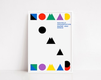 Nomad by Ikko Tanaka vintage poster | exhibition poster | Japanese art