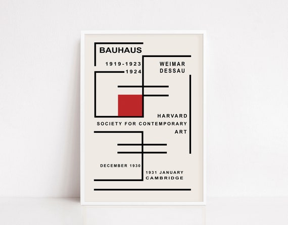 芸術写真 Bauhaus Dessau Foundation Poster Bauhaus Dessau building in vintage magazine style IV