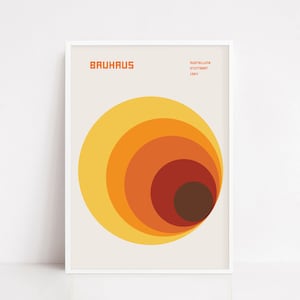 Bauhaus poster | Bauhaus print | Bauhaus Art print | Bauhaus exhibition | Bauhaus design | geometric poster