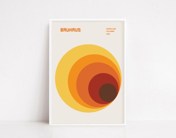 Bauhaus poster | Bauhaus print | Bauhaus Art print | Bauhaus exhibition | Bauhaus design | geometric poster