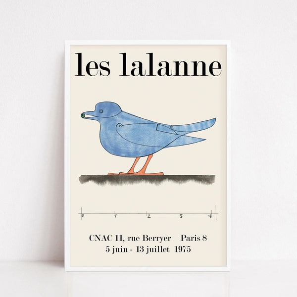 Les Lalanne poster |  Lalanne bird poster | exhibition poster | exhibition print | art poster