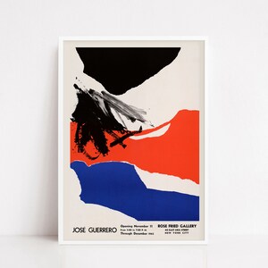 Jose Guerrero vintage poster | retro poster | art poster