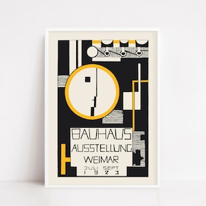 Bauhaus poster | Bauhaus wall art | bauhaus decor | bauhaus print