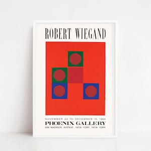 Vintage exhibition poster | vintage print | art poster | mid century art
