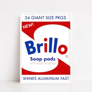 Brillo pop art poster | pop art print | pop art