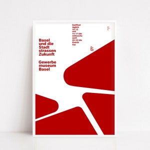 Vintage exhibition poster Basel | vintage print | art poster