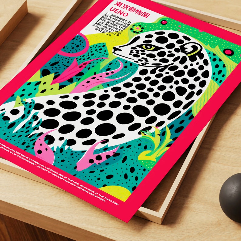 Japanese Zoo Poster, Animal Poster, Animal Art, Animal Wall Art, Zoo ...