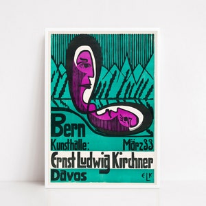 Ernst Ludwig poster / vintage poster / vintage print / exhibition poster / art poster