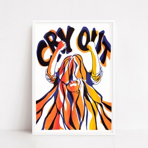Cry out vintage feminism poster | empowered women | The future is female
