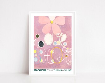 Hilma Af Klint poster | Hilma Af Klint print | Hilma Af Klint art | exhibition poster | wall art