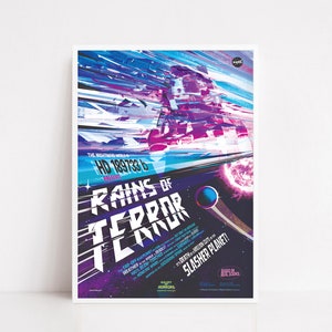 NASA rains of terror / Nasa poster / Nasa print / Nasa illustration space poster / NASA gift
