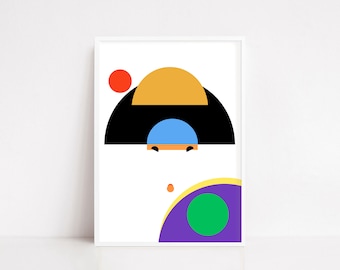 Ikko Tanaka poster | vintage poster | Japanese poster | Japanese art | exhibition poster