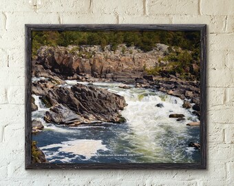 Great Falls Digital Download National Park, Water Landscape, Nature Landscape, River Picture, River Rapids, Sterling Virginia, Potomac River