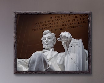 Téléchargement numérique d'Abraham Lincoln, président des États-Unis, 16e président des États-Unis, Lincoln Memorial Picture, Washington D.C.