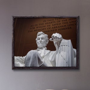 Abraham Lincoln Digital Download, President of the United States, 16th U.S. President, Lincoln Memorial Picture, Washington D.C.