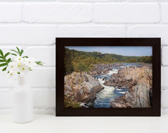 Potomac River Digital Download, Water Landscape, Nature Landscape, Great Falls National Park, Sterling Virginia, River Picture, Rapids River