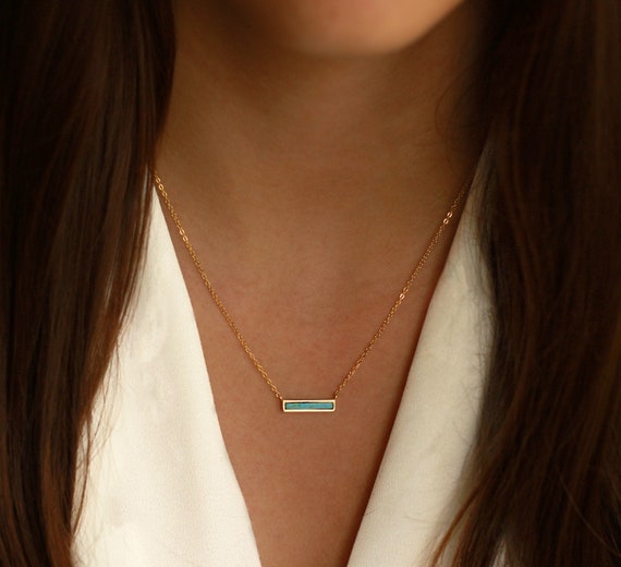 Turquoise Necklace Turquoise Bar 