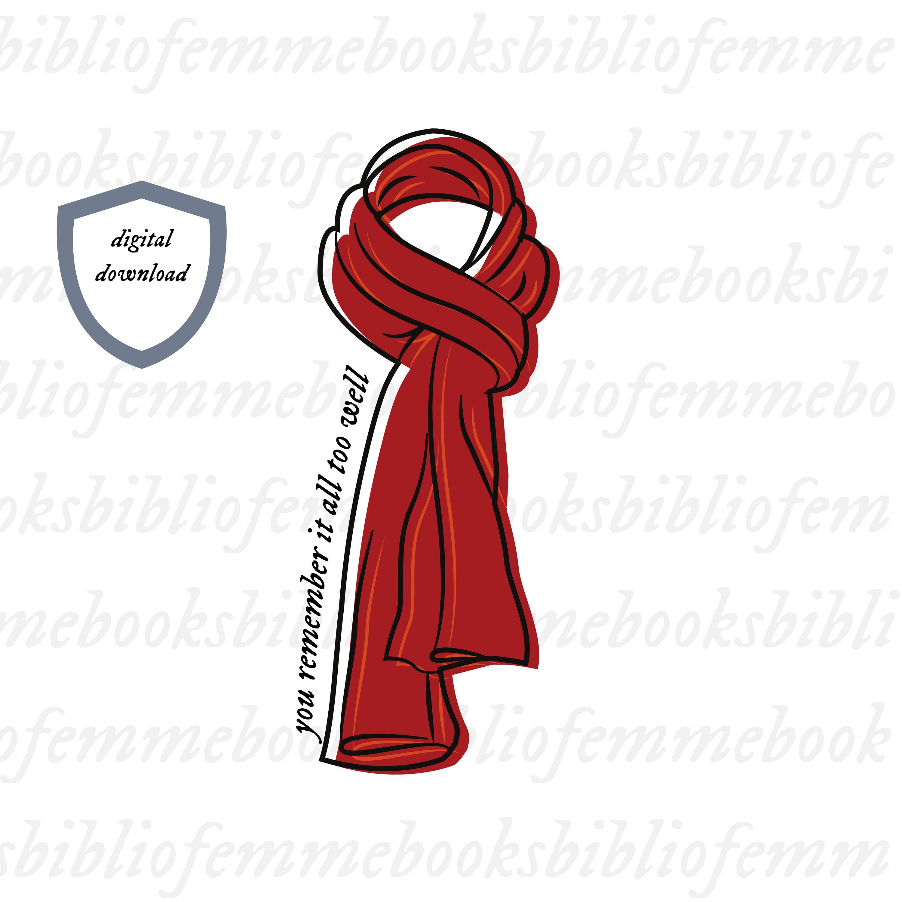 Red Scarf Svg Png Jpg Pdf Swiftie Folklore Evermore Midnights Cut Files