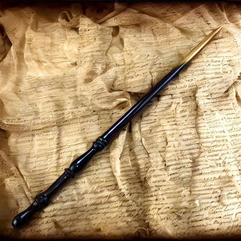 Witch and Wizard Wand in Real Wooden Display Box - Will O'Wisp's Wand Emporium - Certificate of Authenticity (The Phoenix) image 3