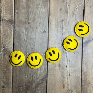 Smiley face bunting