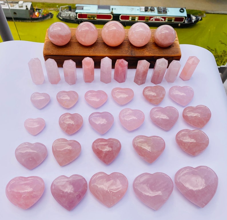 Pink Crystal Balls 50-60mm Rose Quartz Balls Healing Crystals Rose Quartz Crystal Rose Quartz Spheres