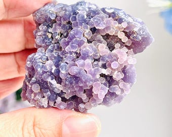 Natürliche Traubenachat Gruppe, Kristallmineralprobe -21