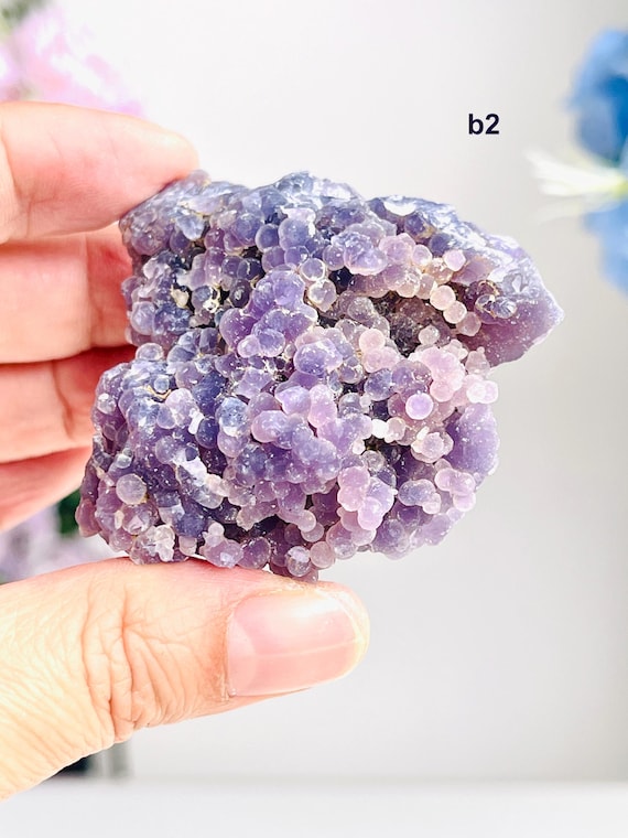 Natural Grape Agate Cluster, Crystal Mineral Specimen -21
