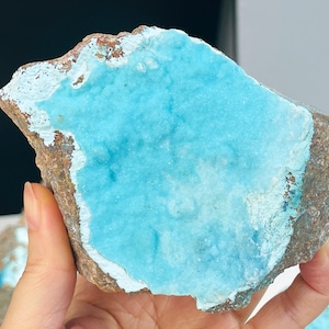 Großes Chrysokoll Kristall Specimen aus Kongo