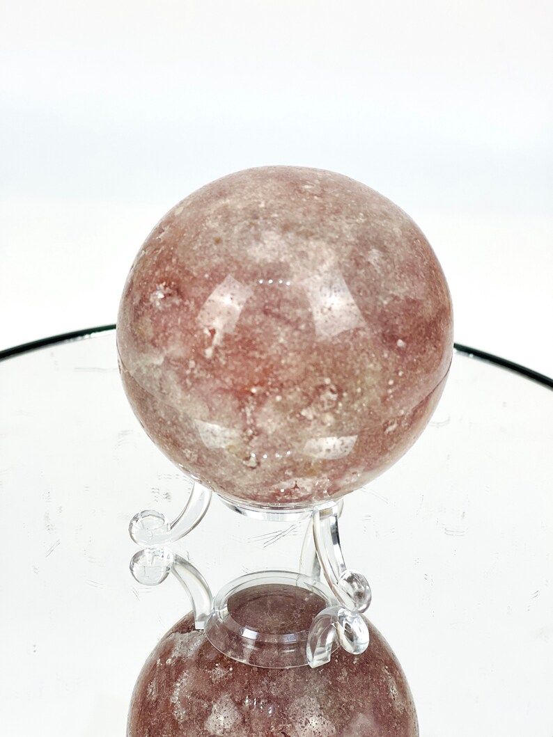 Sparkeling Pink Amethyst Sphere Pink Amethyst Sphere 376g Pink Amethyst Sphere Dreaming Pink Amethyst Sphere